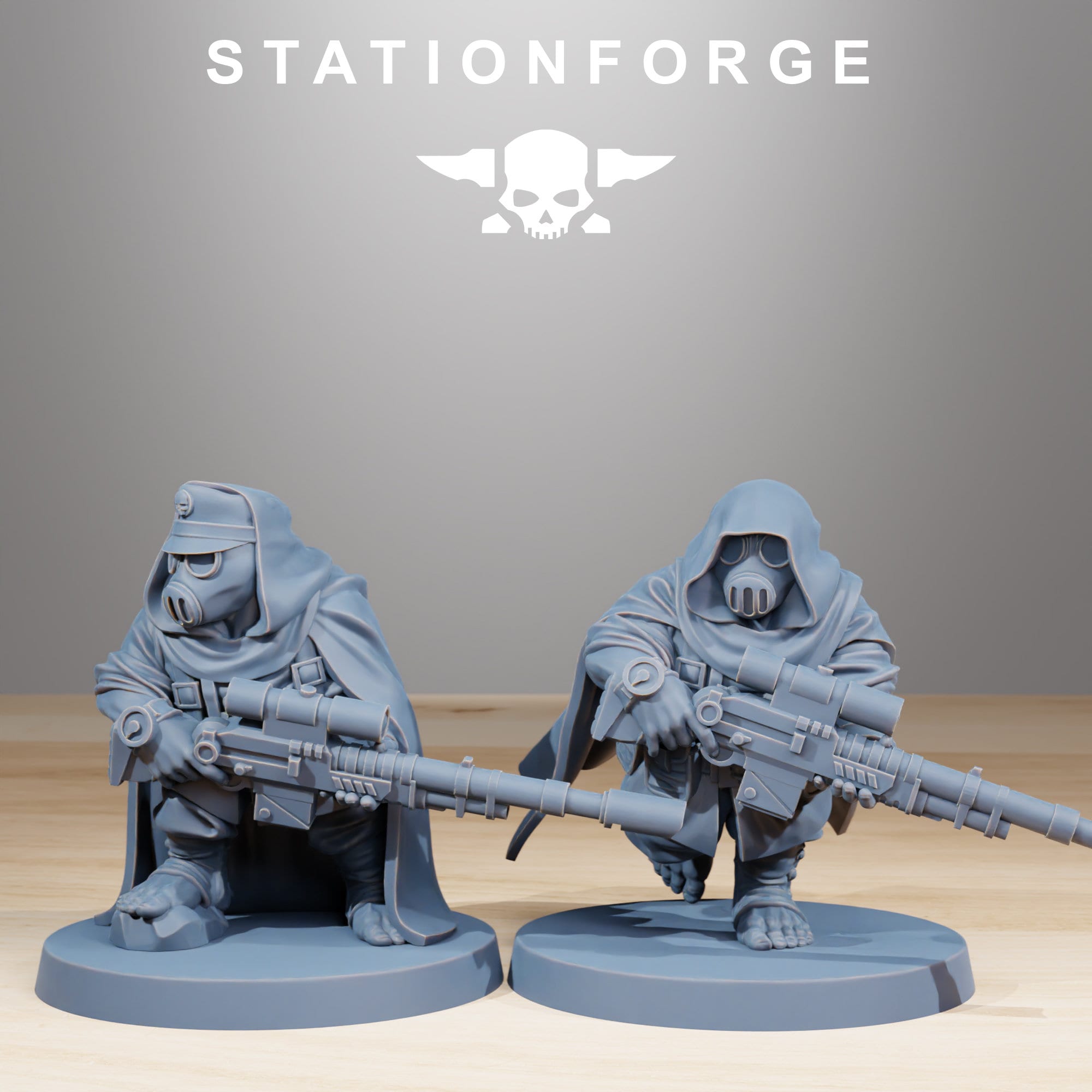 GrimGuard Skulldarts von StationForge/ Tabletop, Wargame Miniatur/10Figuren + Gratis Bases