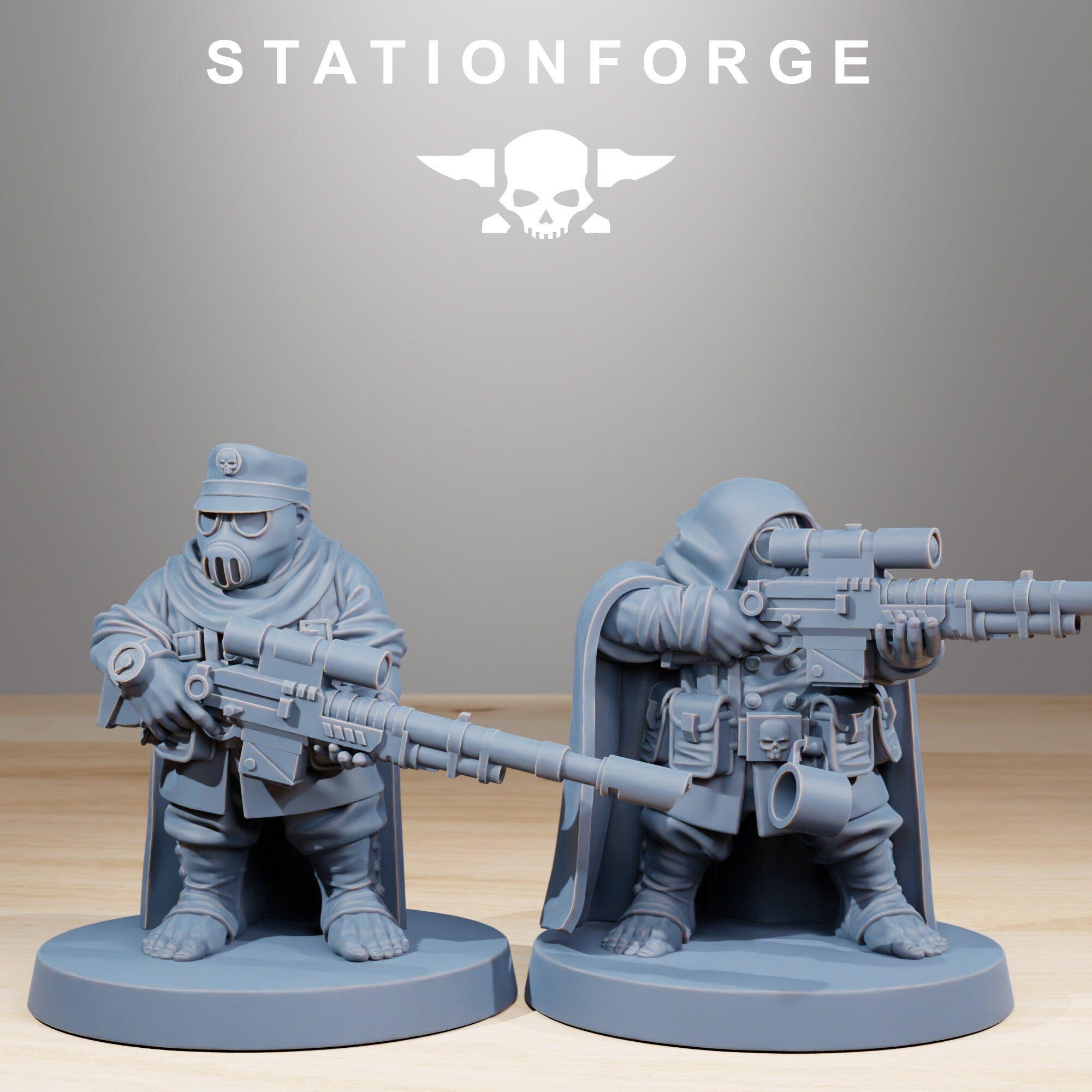 GrimGuard Skulldarts von StationForge/ Tabletop, Wargame Miniatur/10Figuren + Gratis Bases