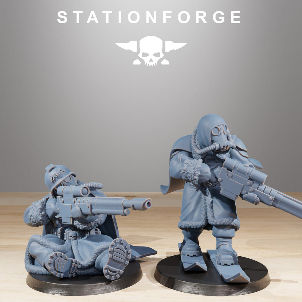 GrimGuard Frostwatch Marksman from StationForge/10 Miniatures +Gratis Bases