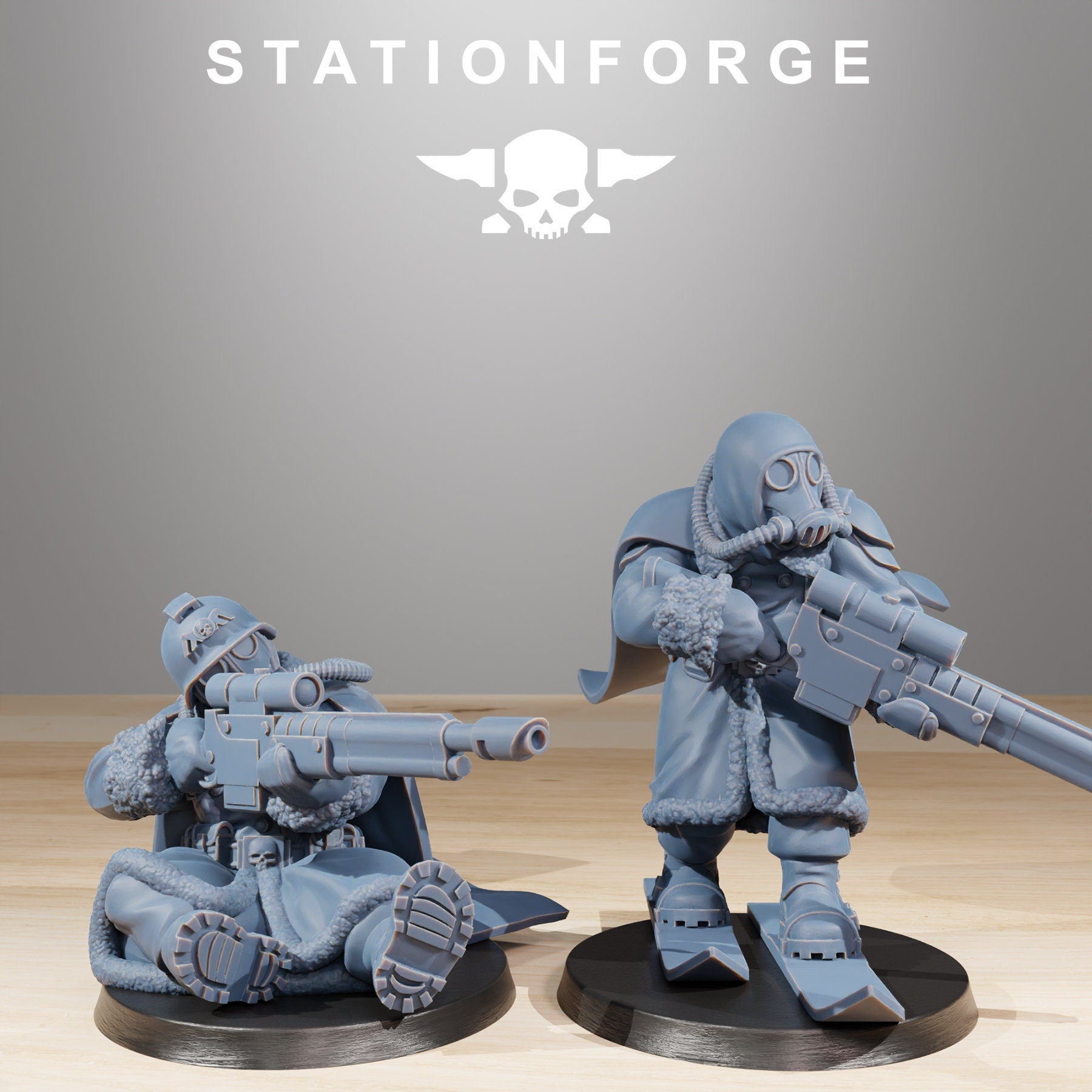 GrimGuard Frostwatch Marksman from StationForge/10 Miniatures +Gratis Bases