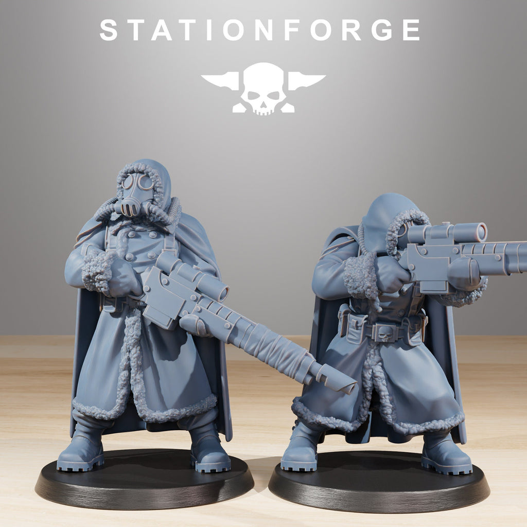GrimGuard Frostwatch Marksman from StationForge/10 Miniatures +Gratis Bases