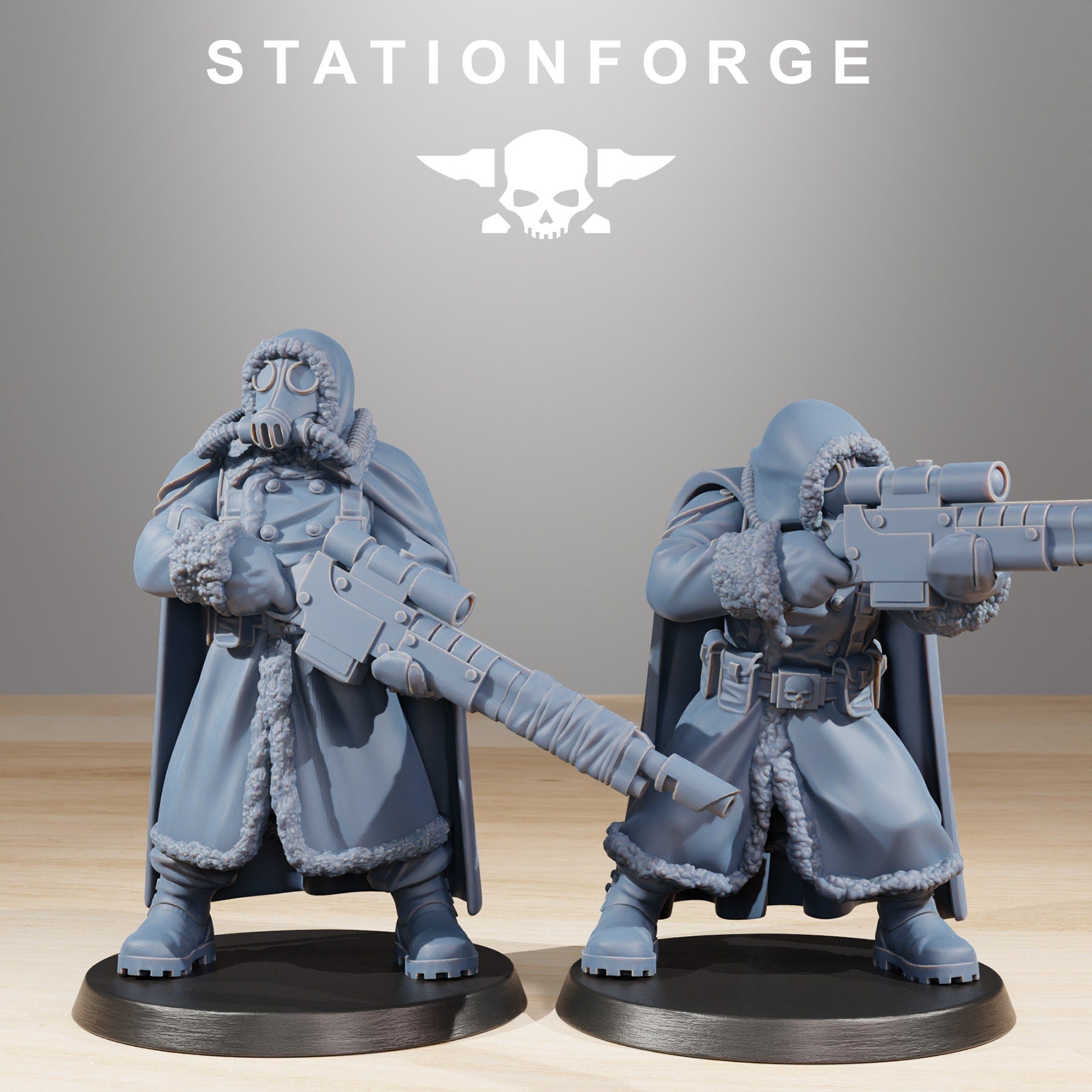 GrimGuard Frostwatch Marksman from StationForge/10 Miniatures +Gratis Bases