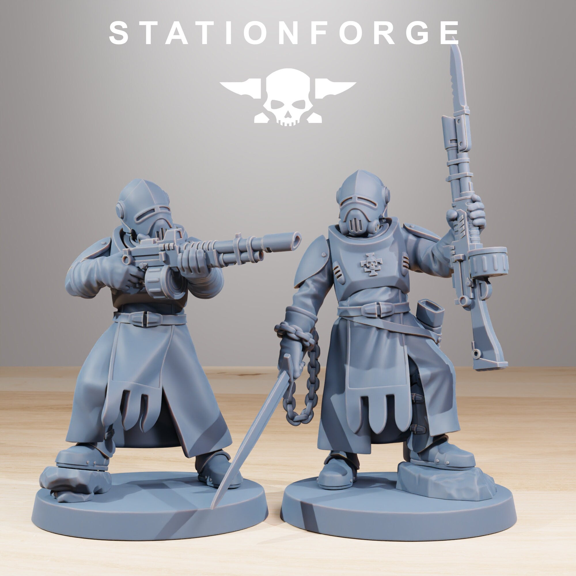 Royal Guard Templar von StationForge/ Wargame Miniatures/12 Figuren +Bases