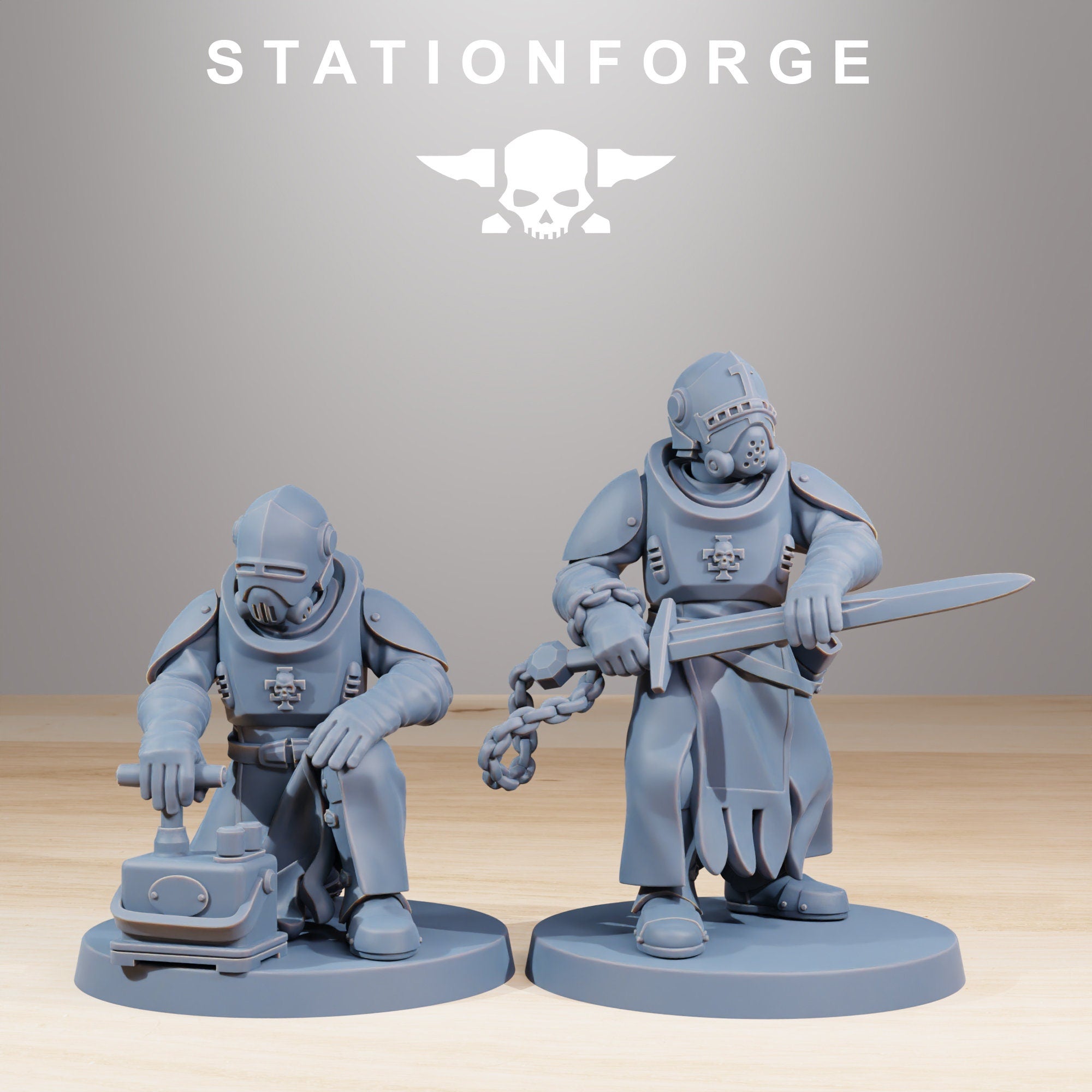 Royal Guard Templar von StationForge/ Wargame Miniatures/12 Figuren +Bases