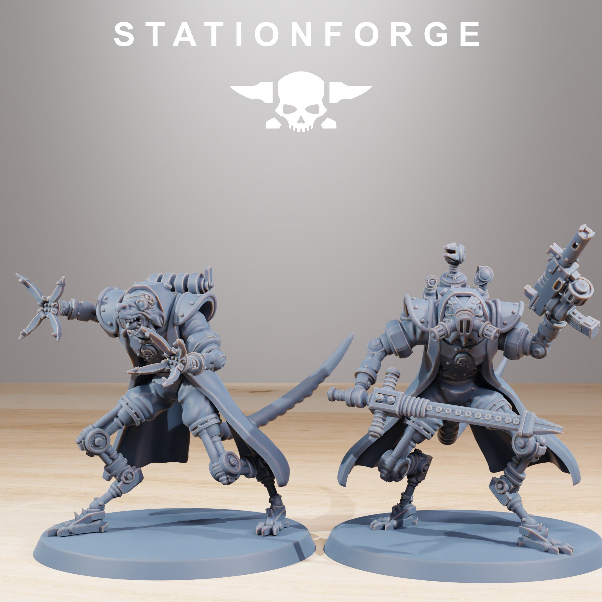 Raticus Curdsters von StationForge/ Wargame Miniatures/ 10Figuren +Bases