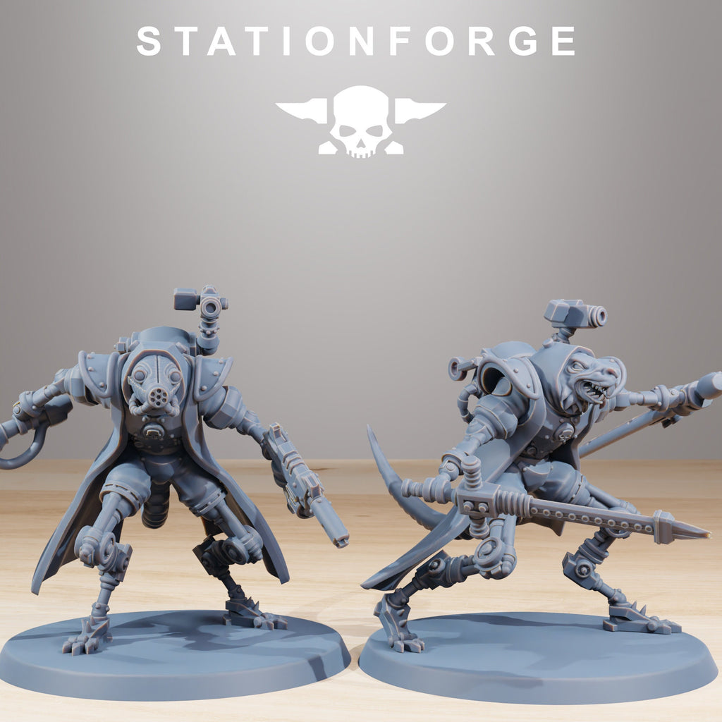 Raticus Curdsters von StationForge/ Wargame Miniatures/ 10Figuren +Bases