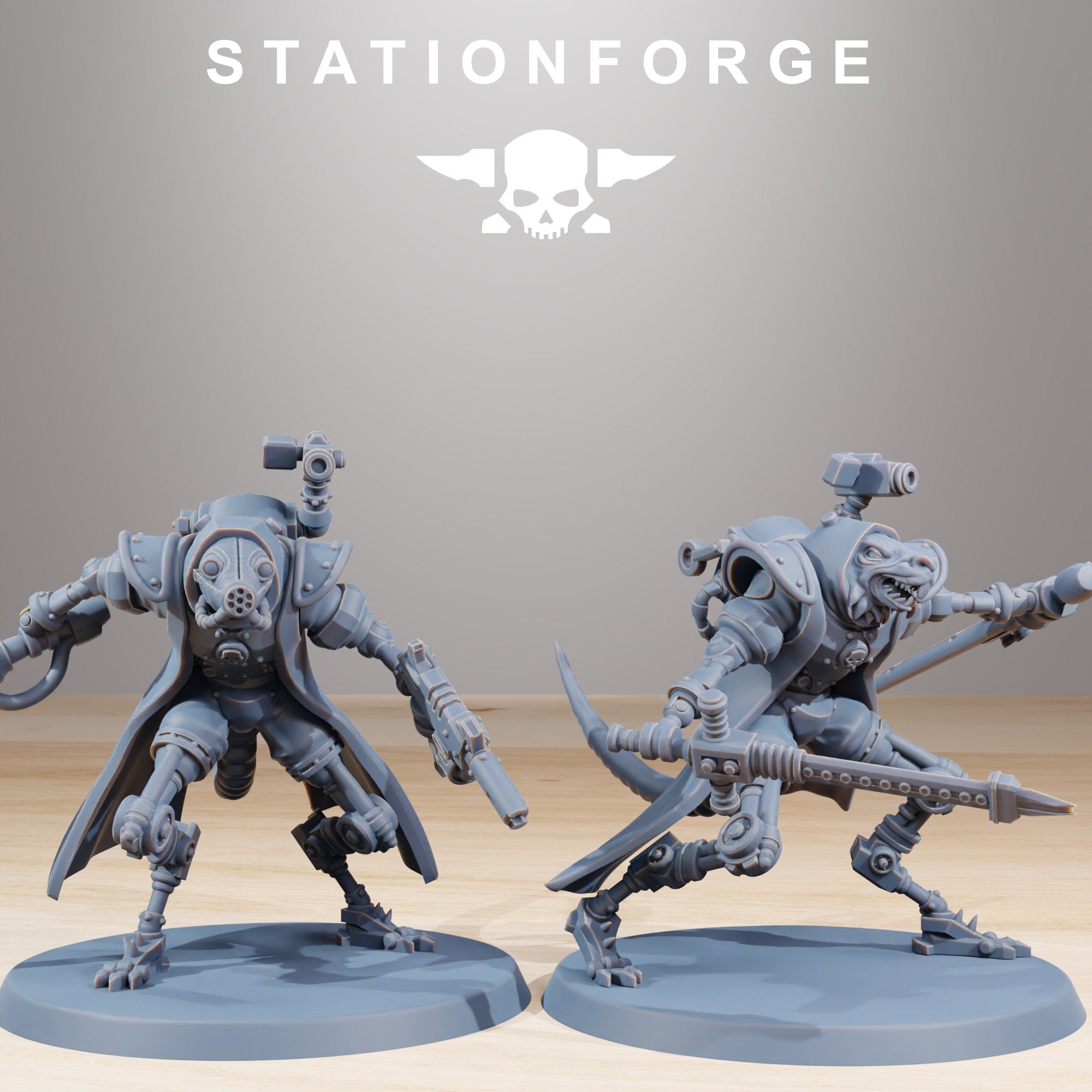 Raticus Curdsters von StationForge/ Wargame Miniatures/ 10Figuren +Bases