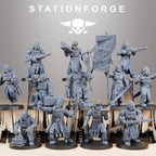 Royal Guard Templar von StationForge/ Wargame Miniatures/12 Figuren +Bases
