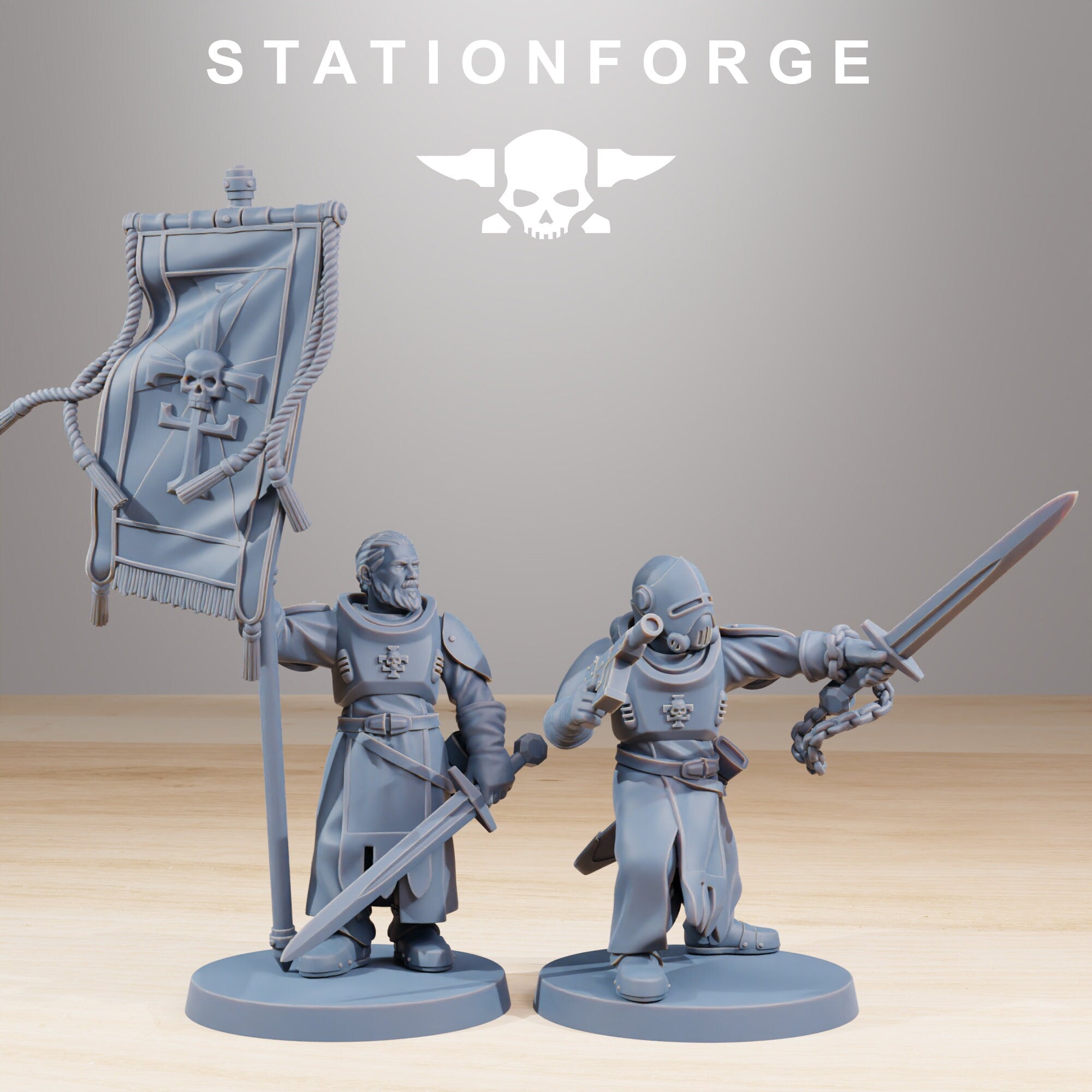 Royal Guard Templar von StationForge/ Wargame Miniatures/12 Figuren +Bases