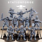 GrimGuard Xenarid Hunters von StationForge/ Wargame Miniatures/10 Figuren +Bases