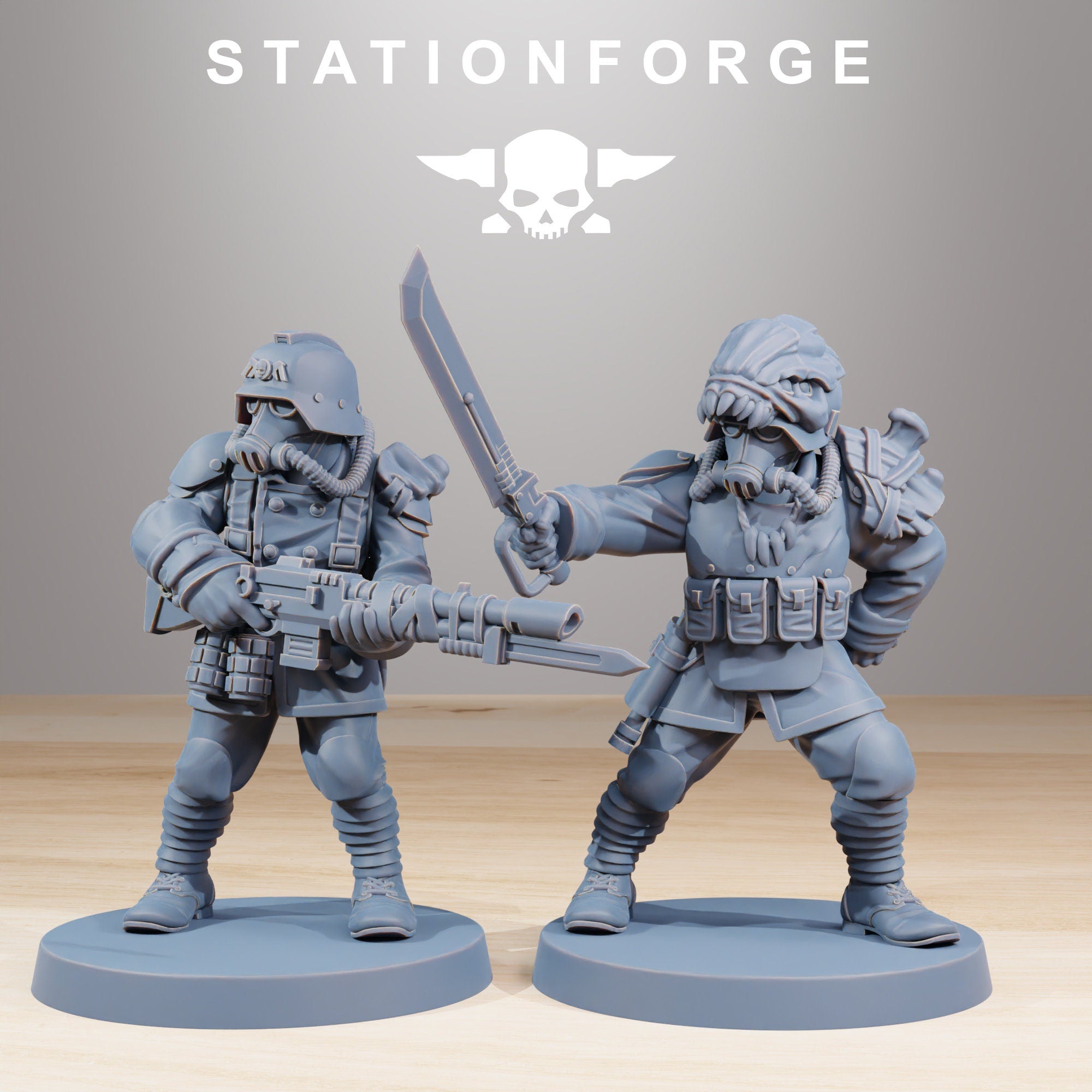 GrimGuard Xenarid Hunters von StationForge/ Wargame Miniatures/10 Figuren +Bases
