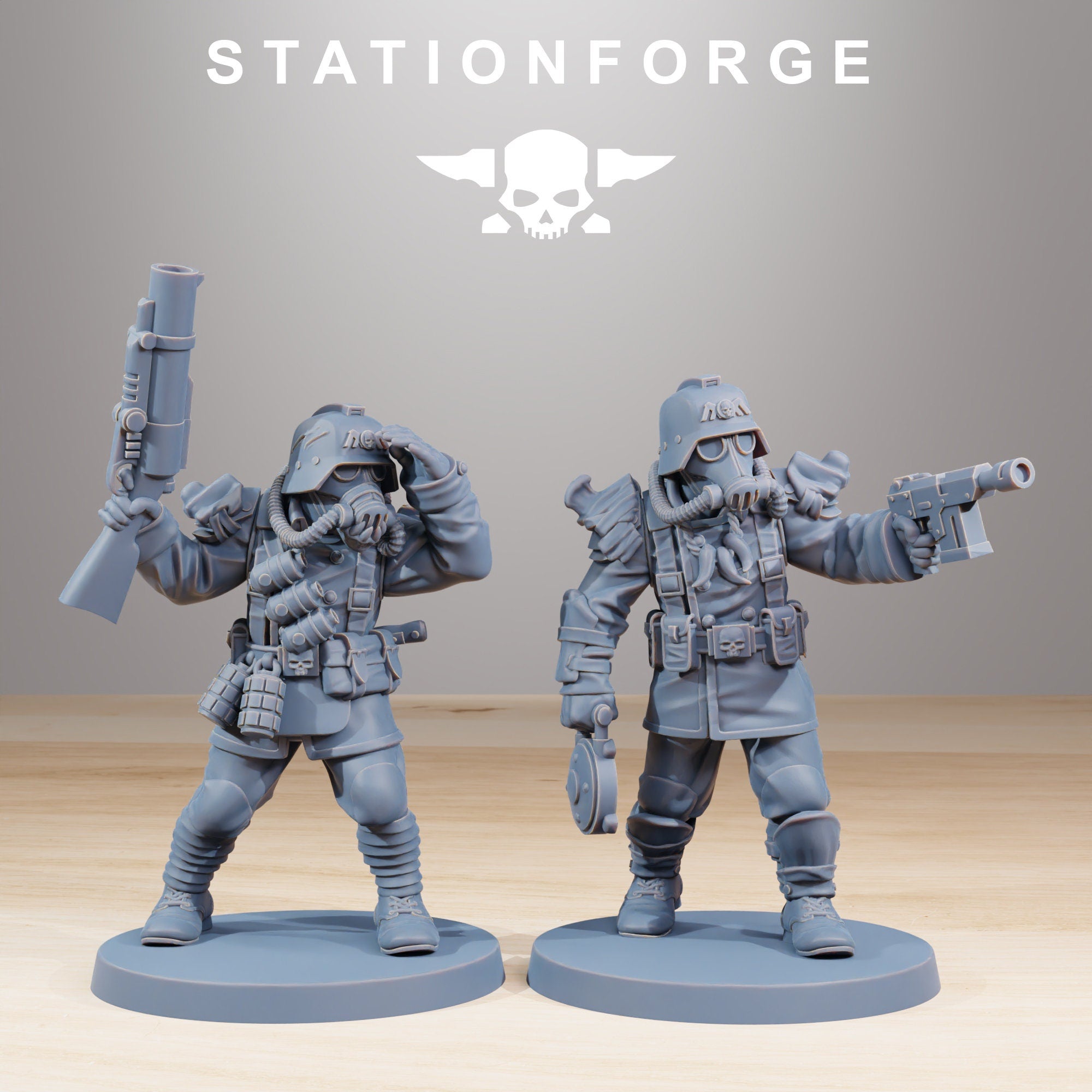 GrimGuard Xenarid Hunters von StationForge/ Wargame Miniatures/10 Figuren +Bases