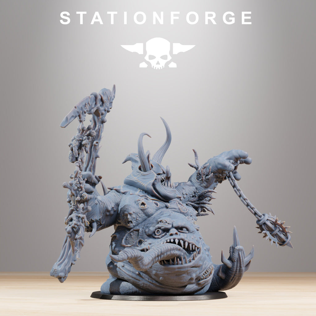Corrupted Guard Sporeus from StationForge/Wargame Miniature +Gratis Base