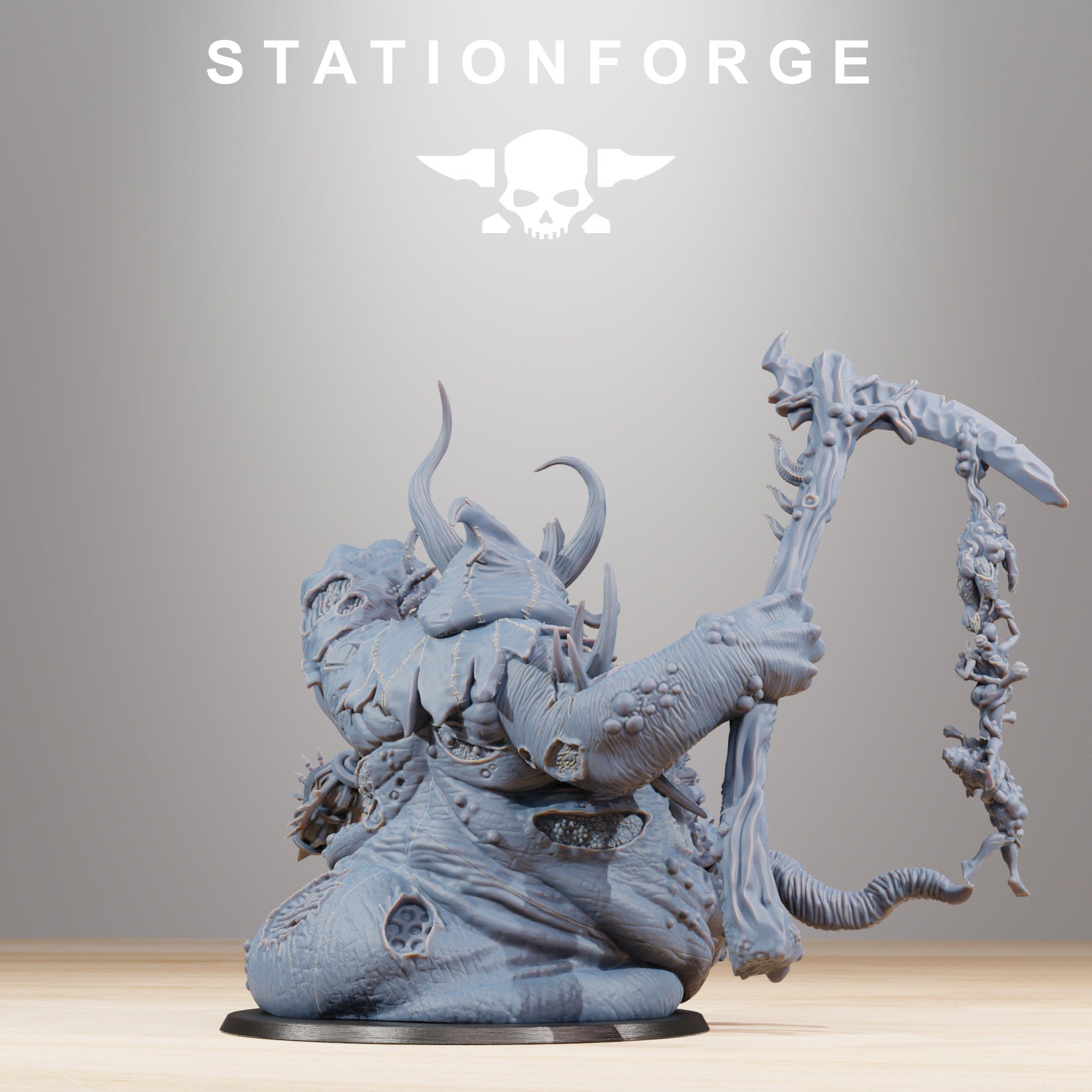 Corrupted Guard Sporeus from StationForge/Wargame Miniature +Gratis Base
