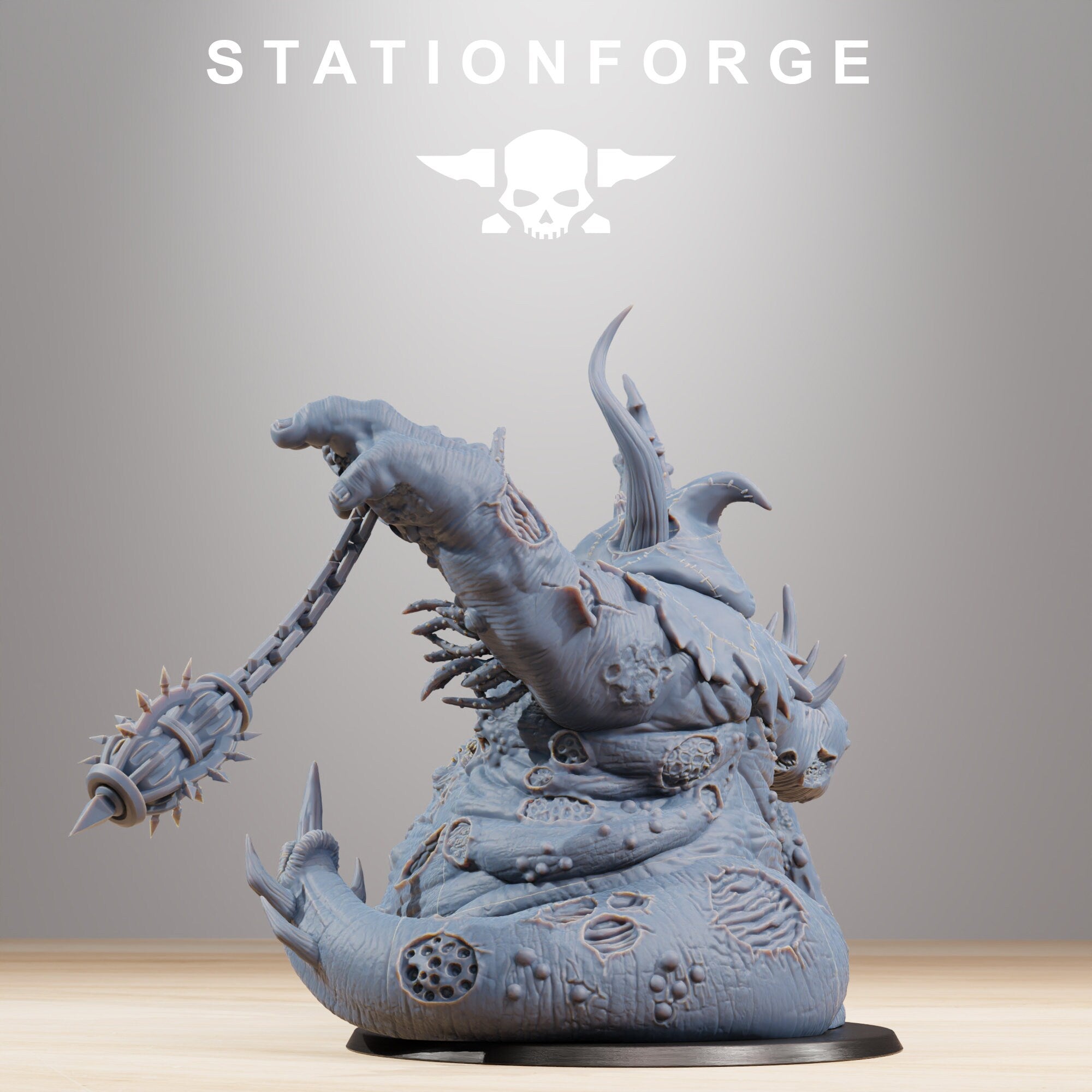 Corrupted Guard Sporeus from StationForge/Wargame Miniature +Gratis Base