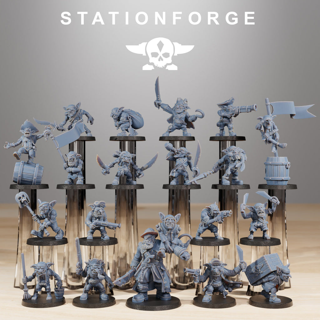 Gobs Pirates from StationForge/19 Miniatures +Gratis Bases
