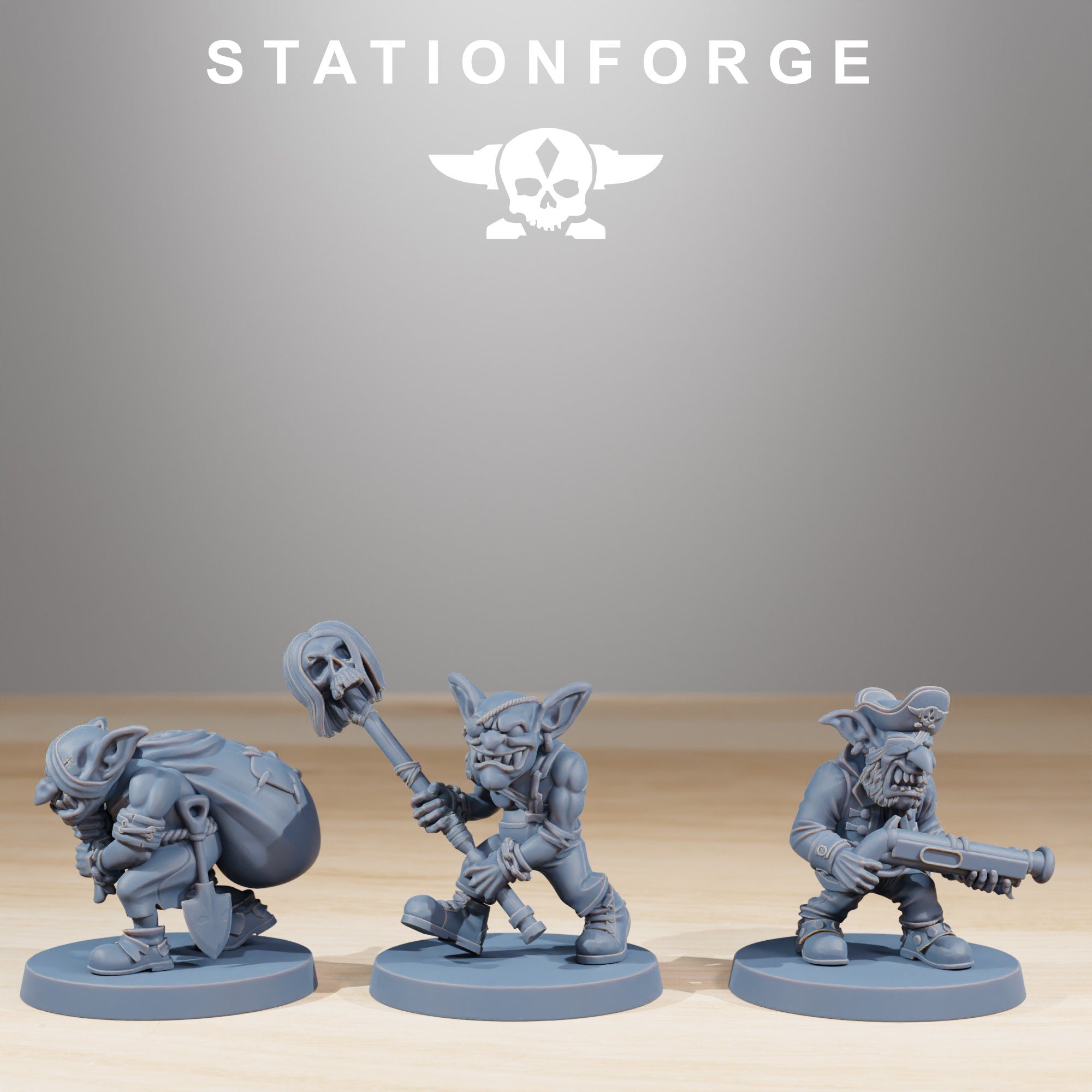 Gobs Pirates from StationForge/19 Miniatures +Gratis Bases