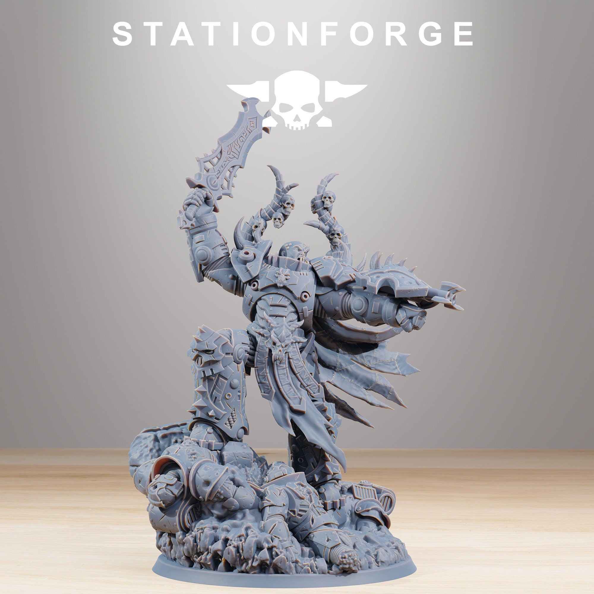 Corrupted Archon from StationForge/ Wargame Miniature +Gratis Base