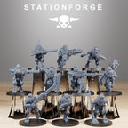 Scavenger Halflings from StationForge/10 Miniatures +Gratis Bases