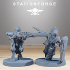 Scavenger Halflings from StationForge/10 Miniatures +Gratis Bases