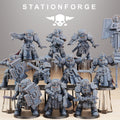 Socratis Guardmen+ Commander from StationForge/10 Miniatures +Gratis Bases