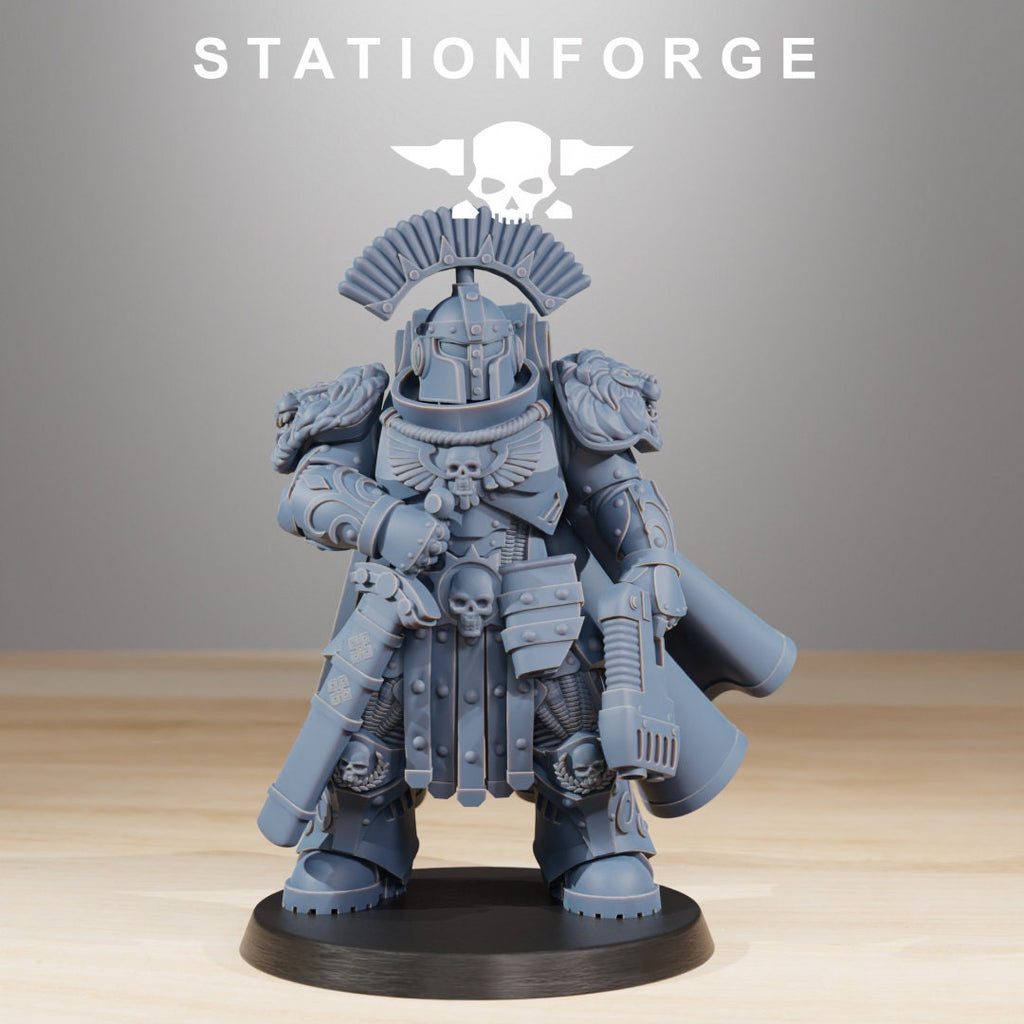 Socratis Guardmen+ Commander from StationForge/10 Miniatures +Gratis Bases
