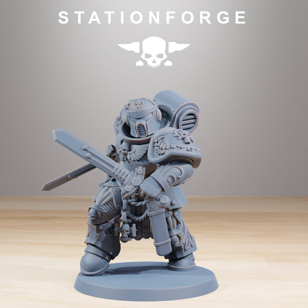 Socratis Guardmen+ Commander from StationForge/10 Miniatures +Gratis Bases
