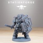Socratis Guardmen+ Commander from StationForge/10 Miniatures +Gratis Bases