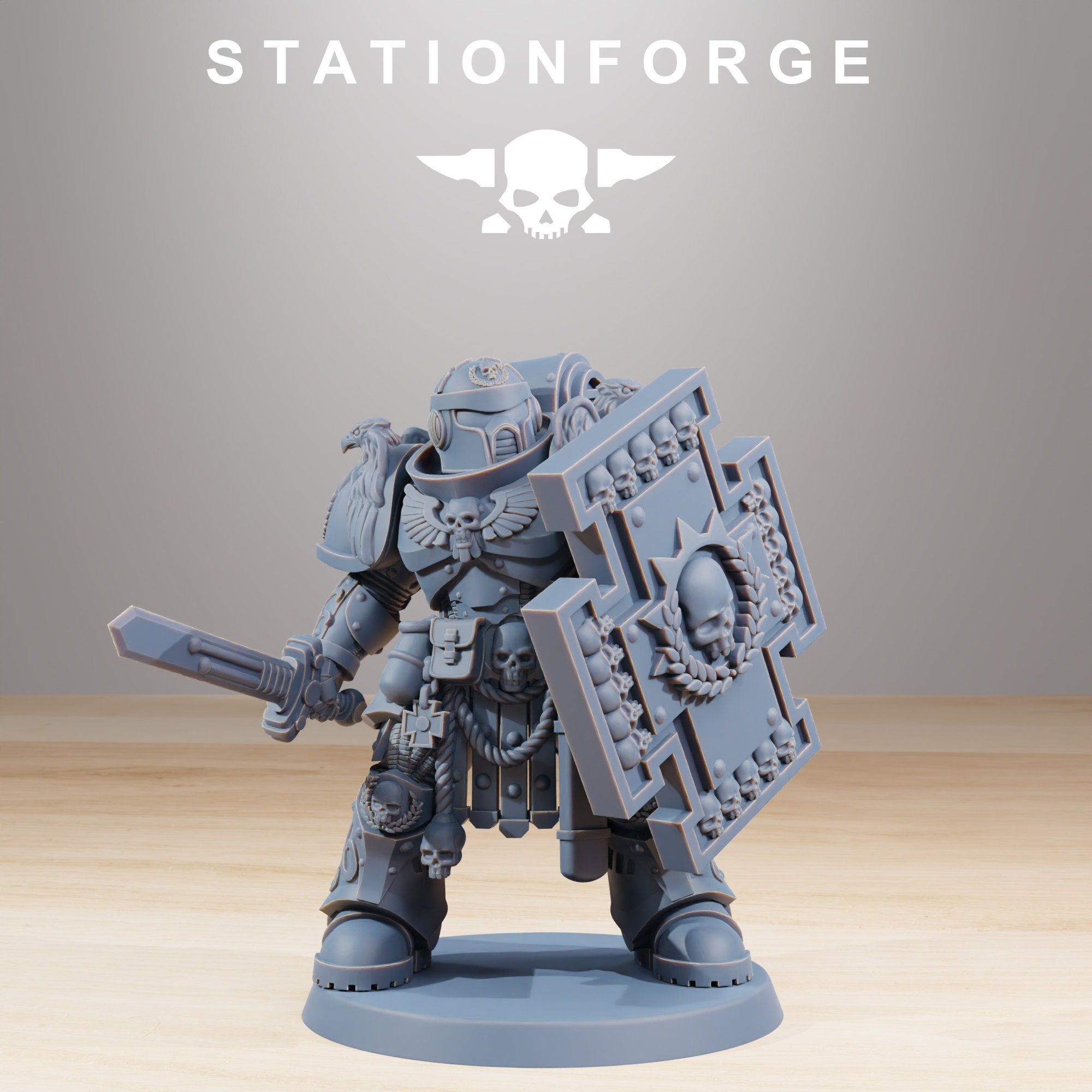 Socratis Guardmen+ Commander from StationForge/10 Miniatures +Gratis Bases