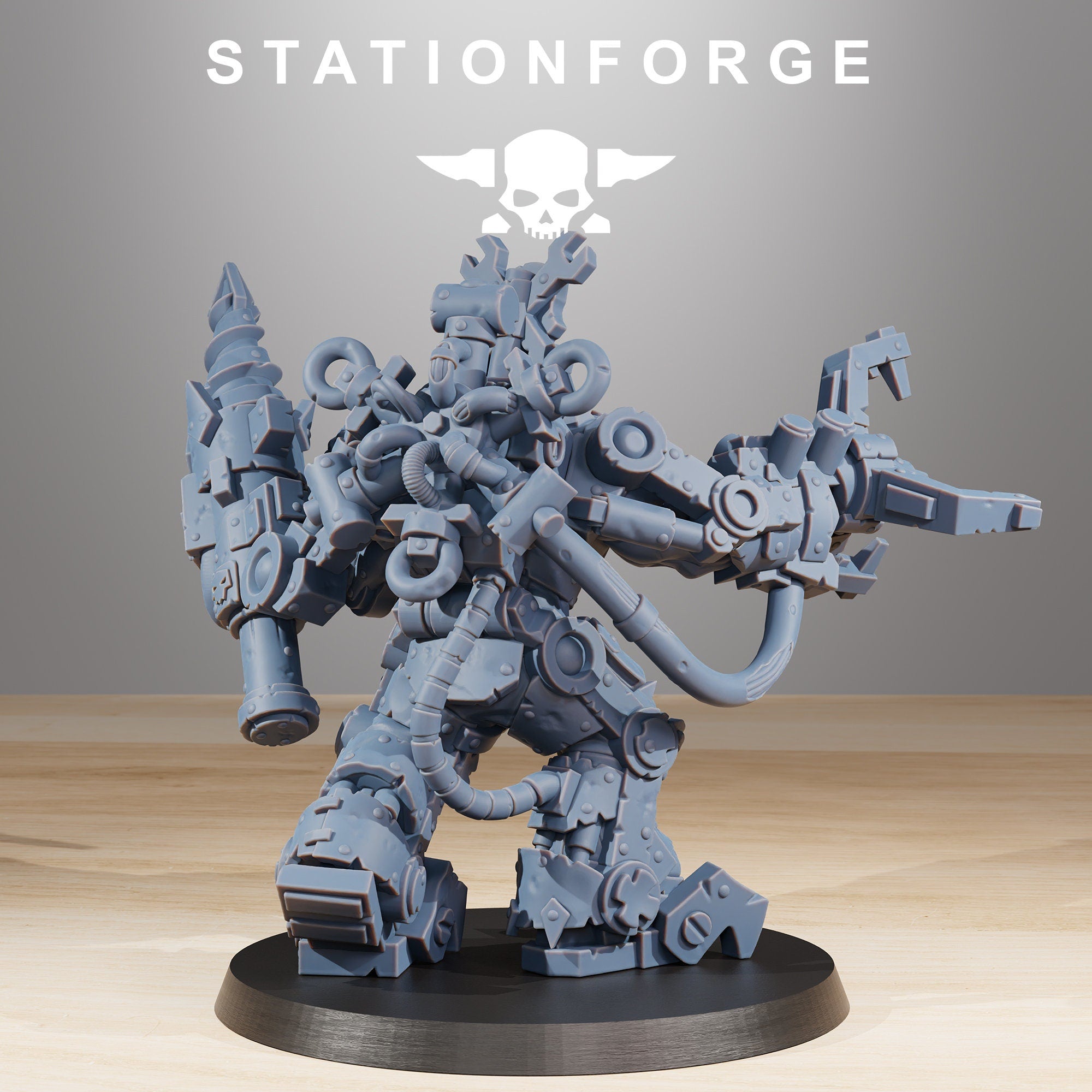 Orkaz Exo Boss from StationForge/Wargame Miniature+ Gratis Base
