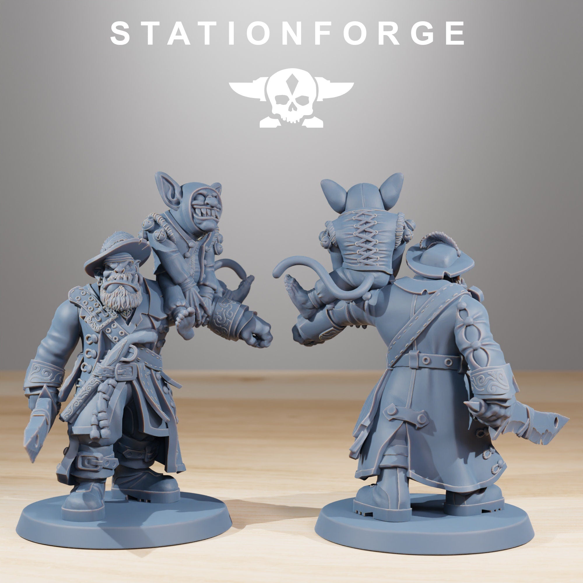 Gobs Pirates from StationForge/19 Miniatures +Gratis Bases