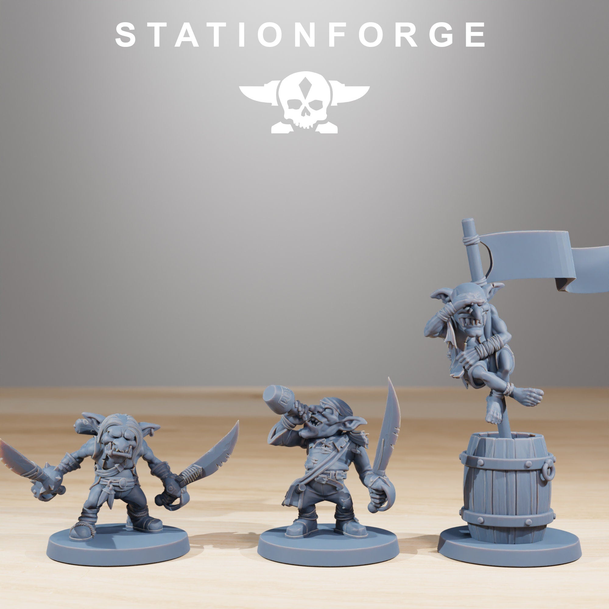 Gobs Pirates from StationForge/19 Miniatures +Gratis Bases
