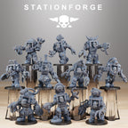 Orkaz Steelbrutes from StationForge/10 Miniatures +Gratis Bases