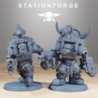 Orkaz Steelbrutes from StationForge/10 Miniatures +Gratis Bases