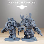 Orkaz Steelbrutes from StationForge/10 Miniatures +Gratis Bases