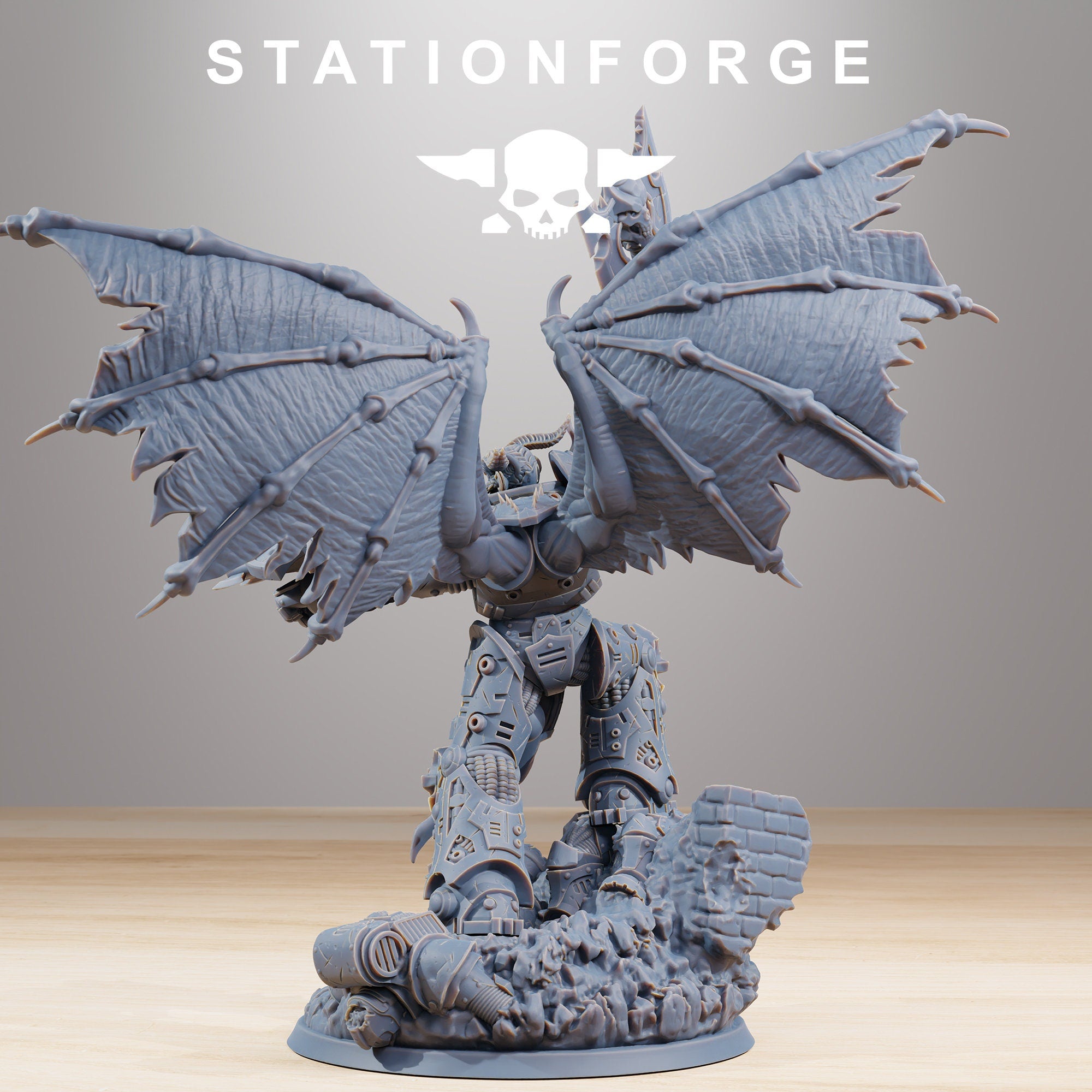 Corrupted Archon from StationForge/ Wargame Miniature +Gratis Base