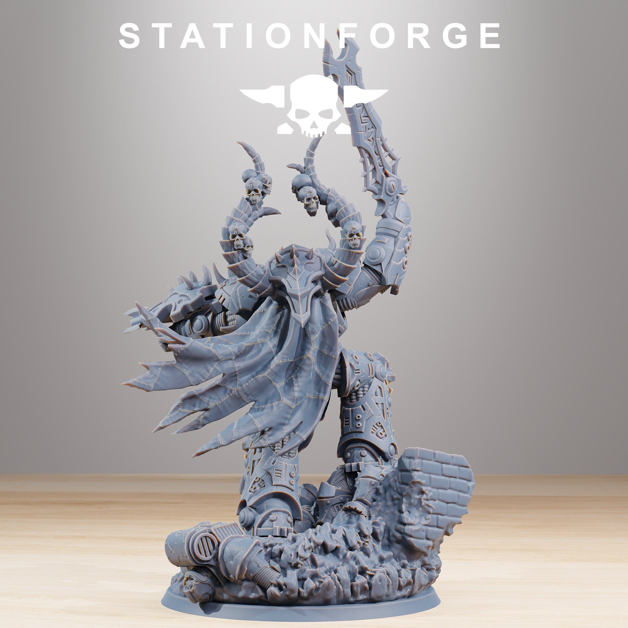 Corrupted Archon from StationForge/ Wargame Miniature +Gratis Base