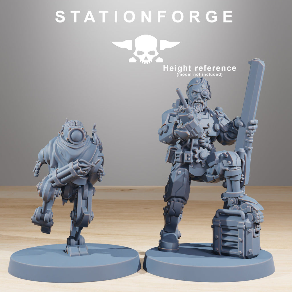 Scavenger Halflings from StationForge/10 Miniatures +Gratis Bases
