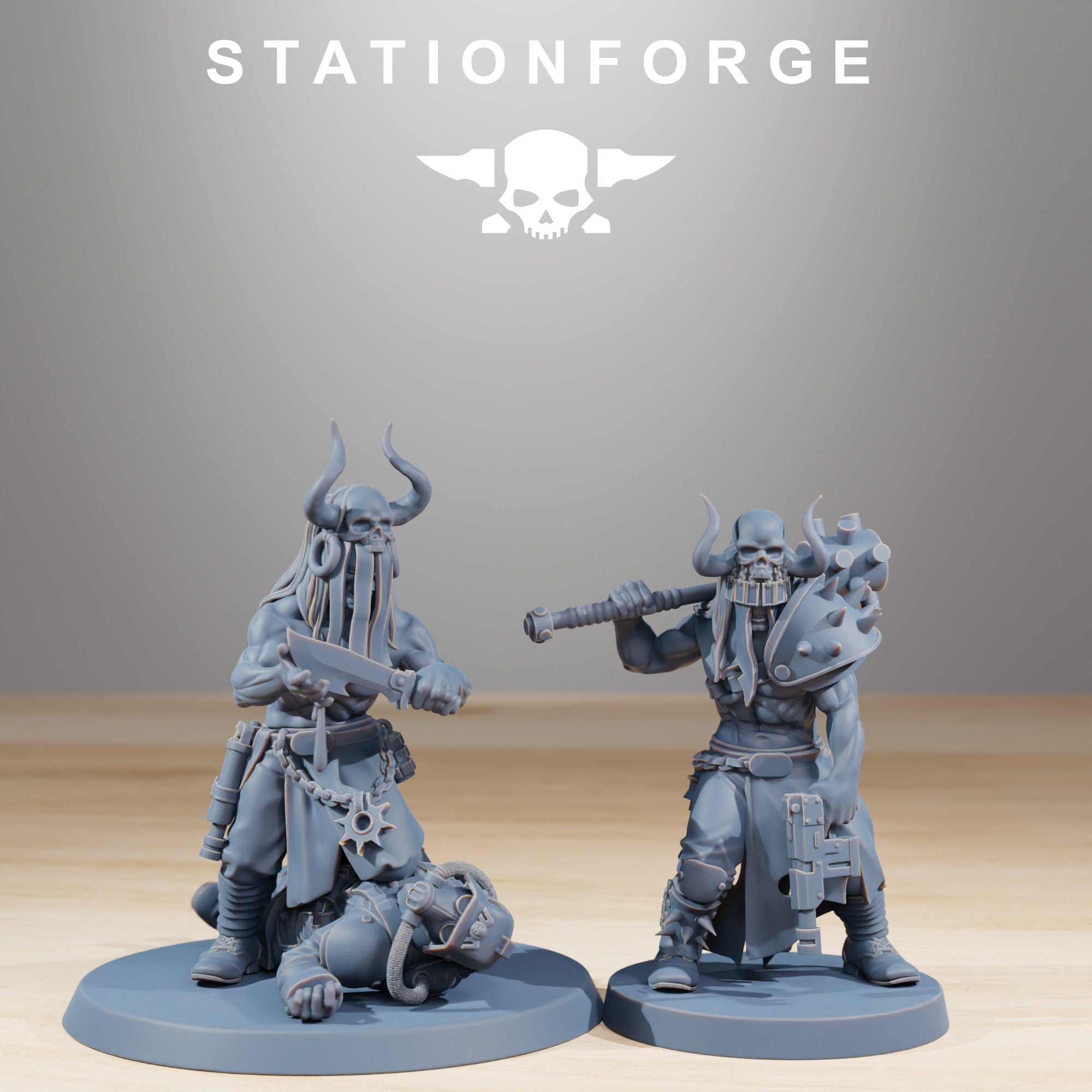 CorruptedGuard Sectarians from StationForge/10 Miniatures +Gratis Bases