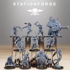 Corrupted Guard Walkers from StationForge/11 Miniatures +Gratis Bases