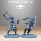 Corrupted Guard Walkers from StationForge/11 Miniatures +Gratis Bases