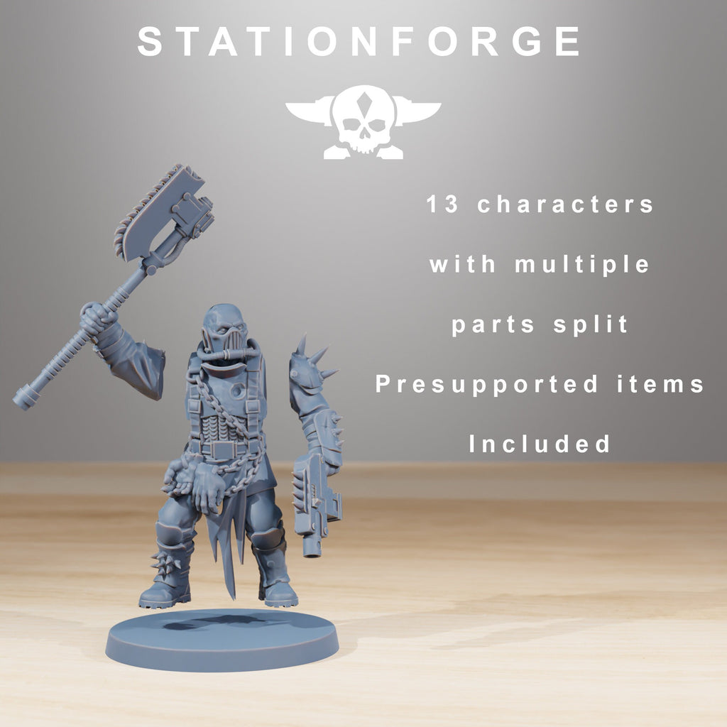 CorruptedGuard The Forsaken from StationForge/13 Miniatures +Gratis Bases
