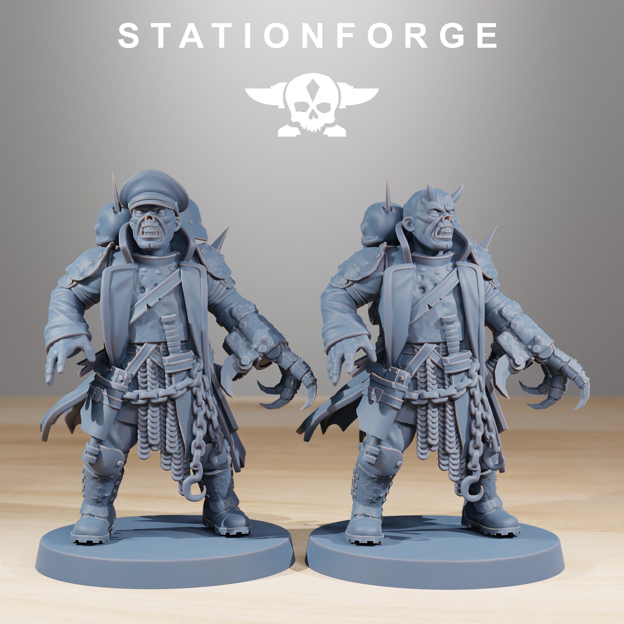 CorruptedGuards from StationForge/13 Miniatures +Gratis Bases