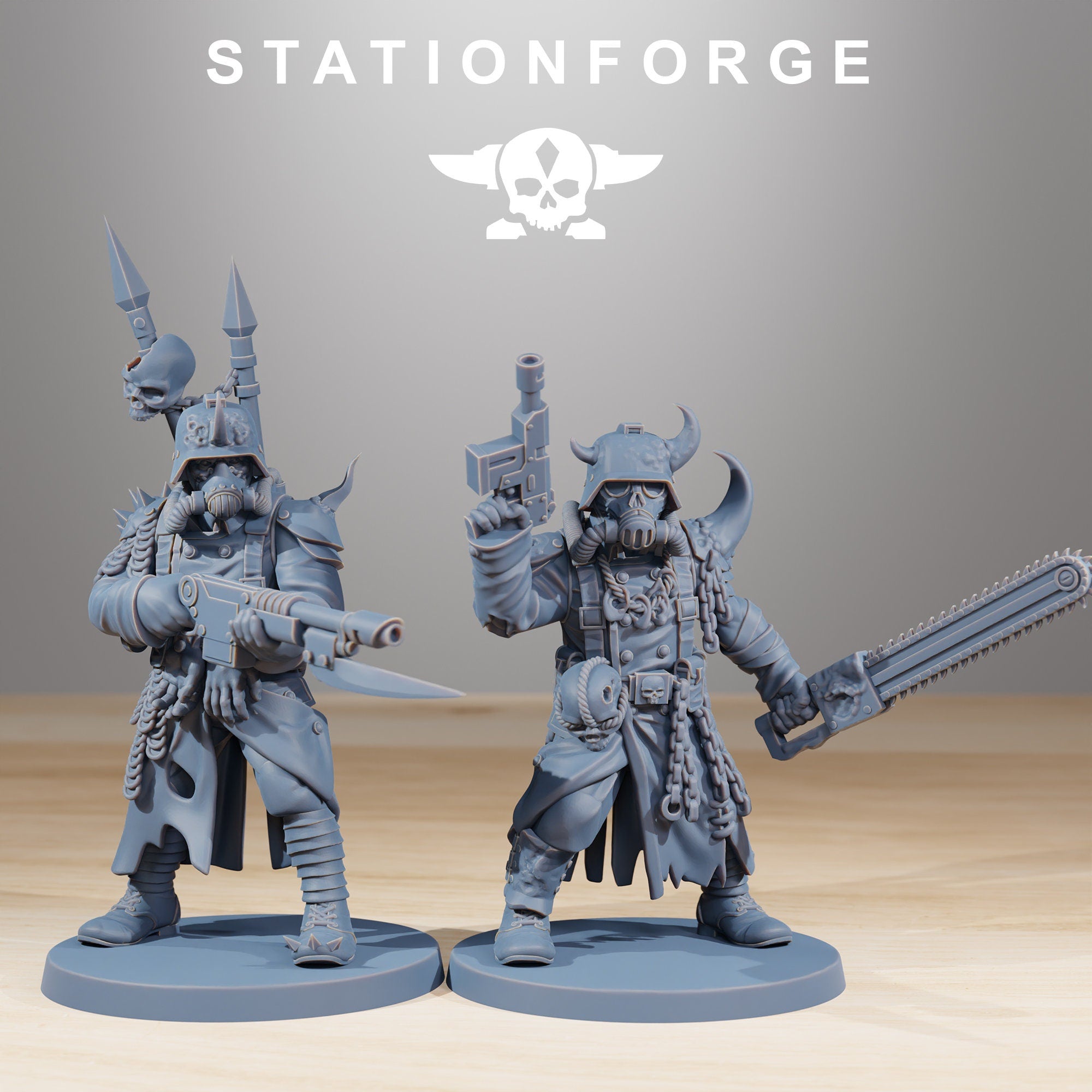 CorruptedGuards from StationForge/13 Miniatures +Gratis Bases