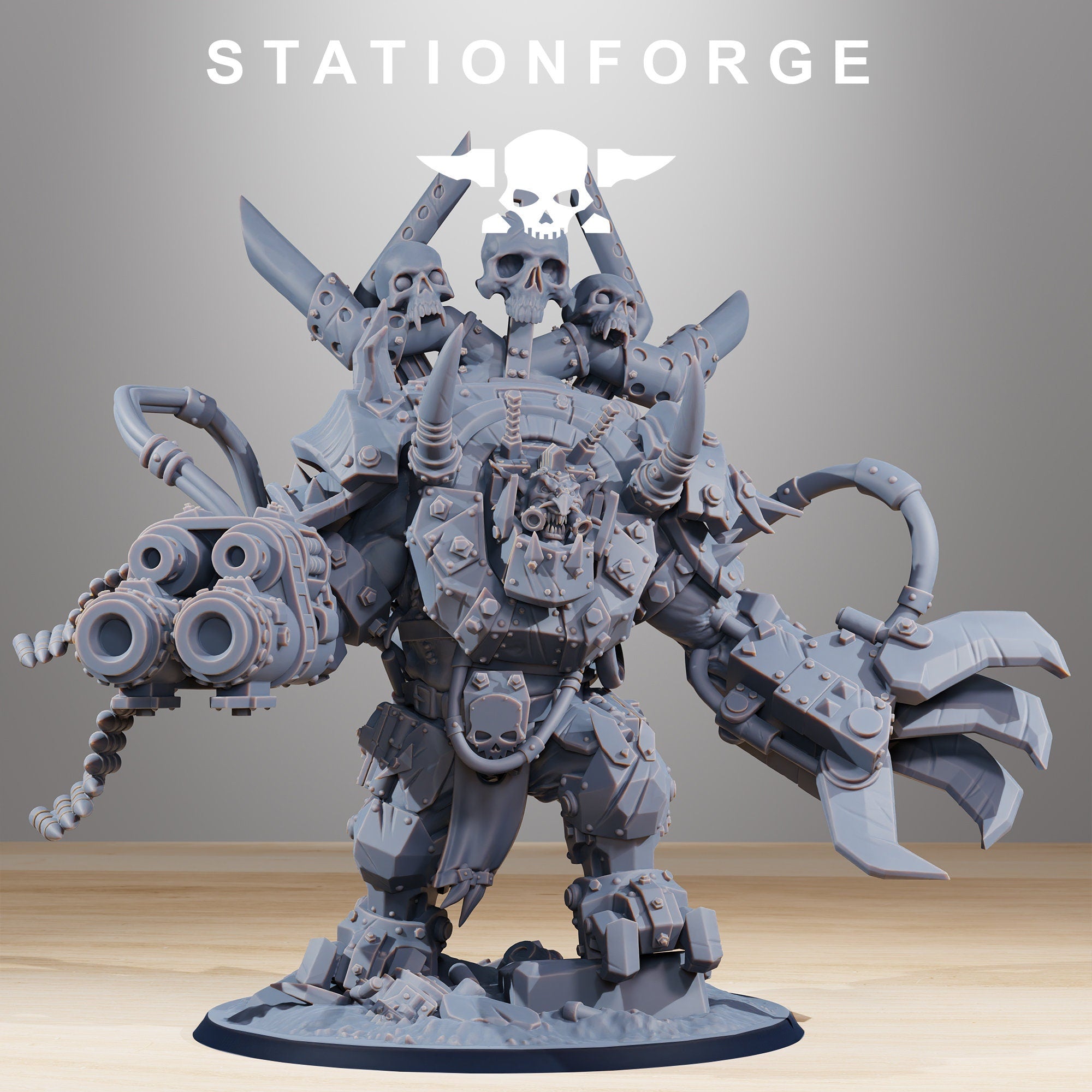 Orkaz Troll Boss from StationForge/Wargame Miniature+ Gratis Base