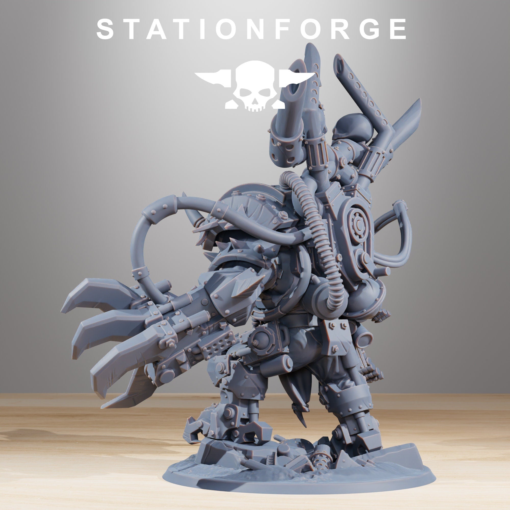 Orkaz Troll Boss from StationForge/Wargame Miniature+ Gratis Base