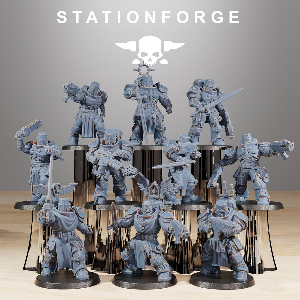 Socratis Zealots from StationForge/10 Miniatures +Gratis Bases