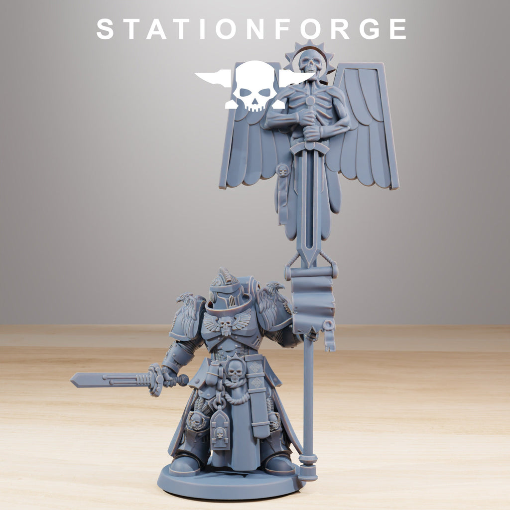Socratis Guardmen+ Commander from StationForge/10 Miniatures +Gratis Bases