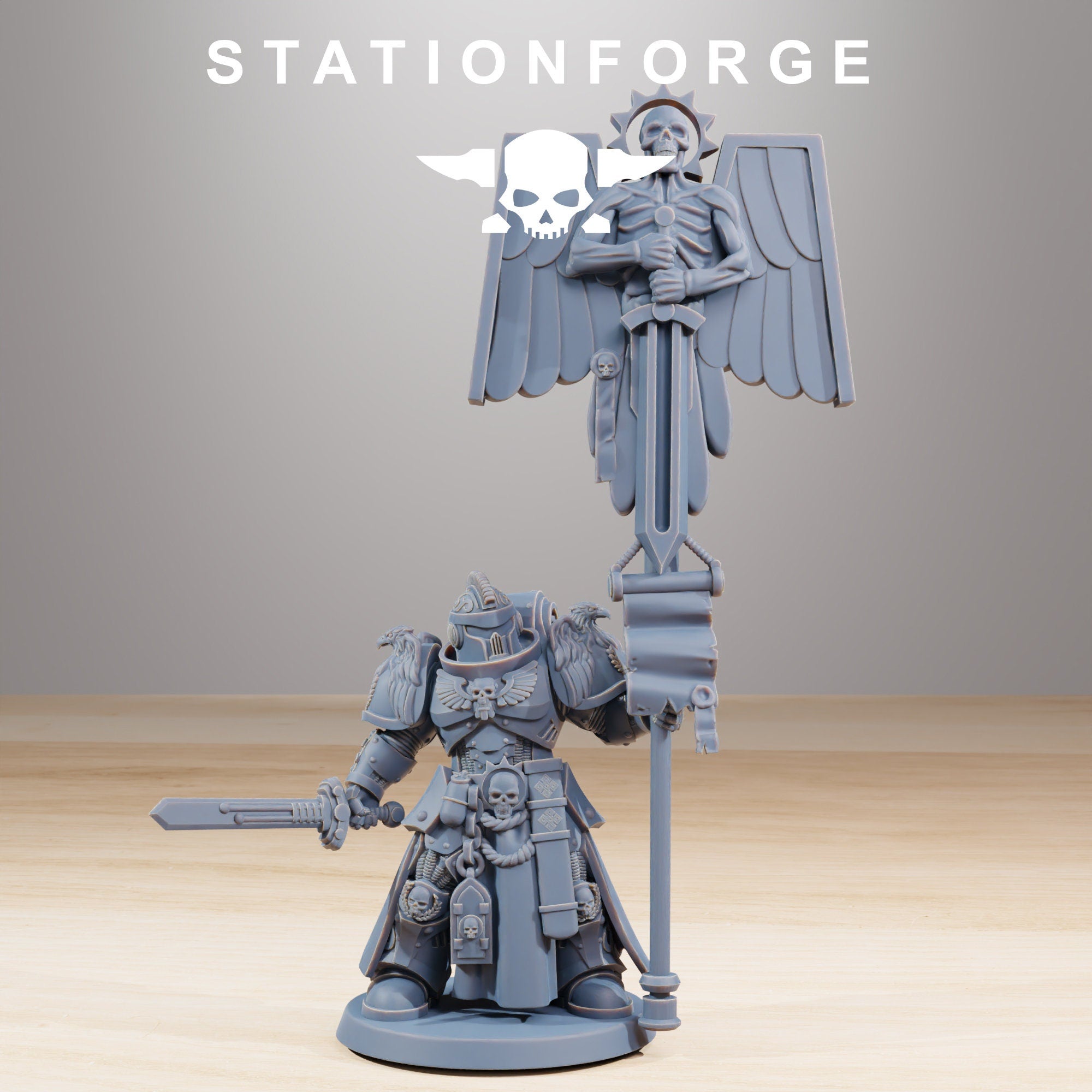 Socratis Guardmen+ Commander from StationForge/10 Miniatures +Gratis Bases