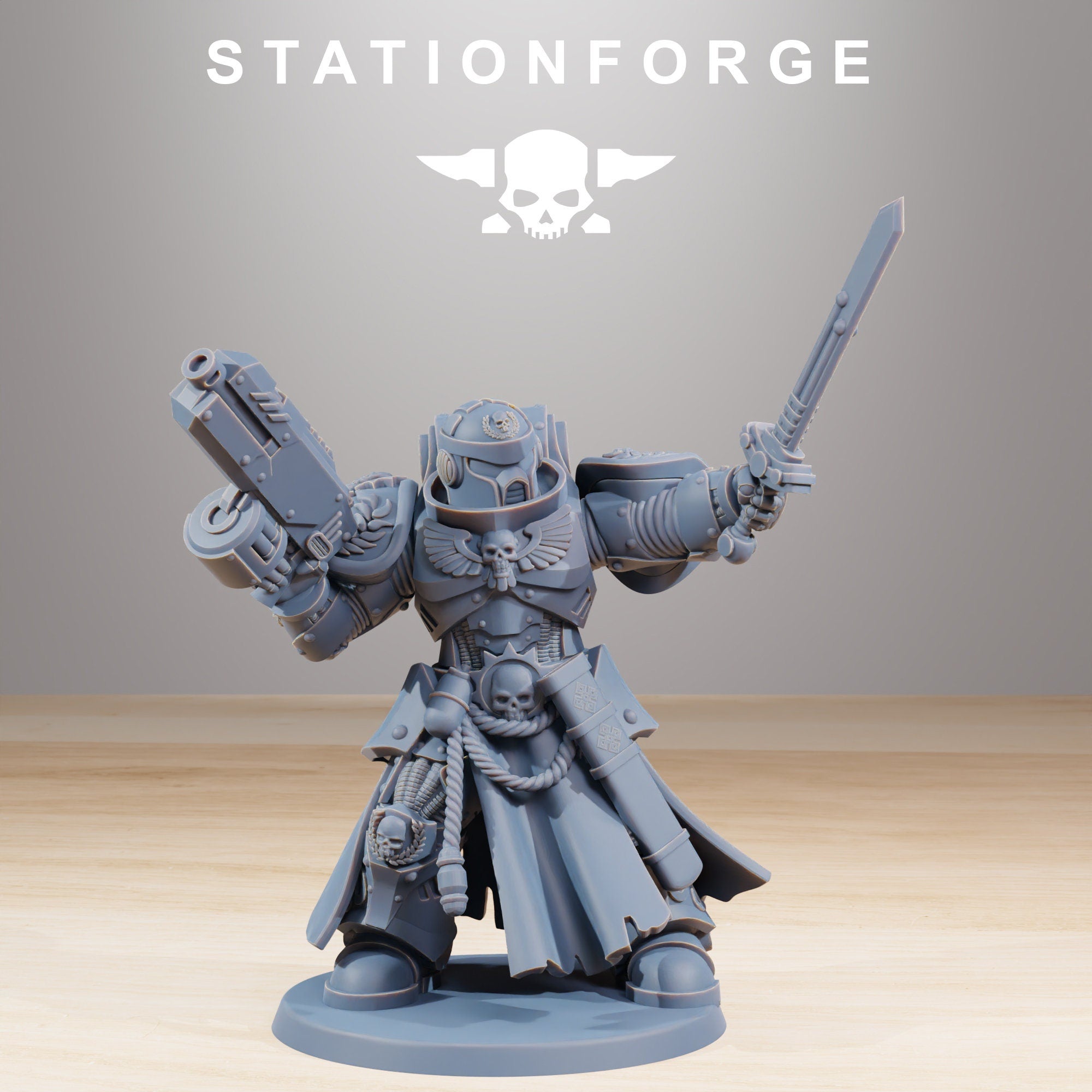 Socratis Guardmen+ Commander from StationForge/10 Miniatures +Gratis Bases